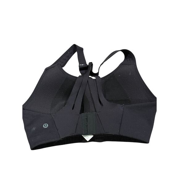 (34D) $98 Lululemon AirSupport Bra *High Support, C-DDD Cups Black /Asphalt Grey - Picture 6 of 7